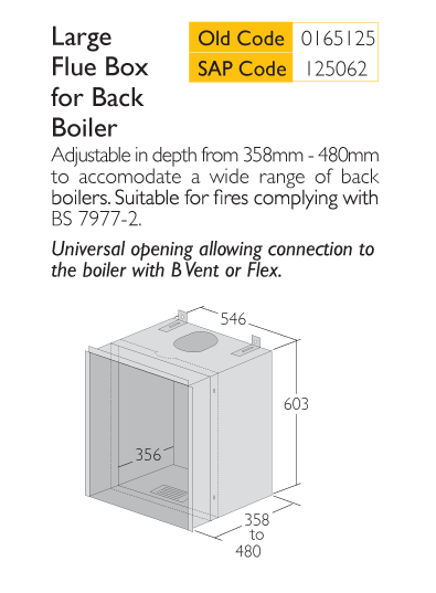 Infograph for Triplelock Large Flue Box